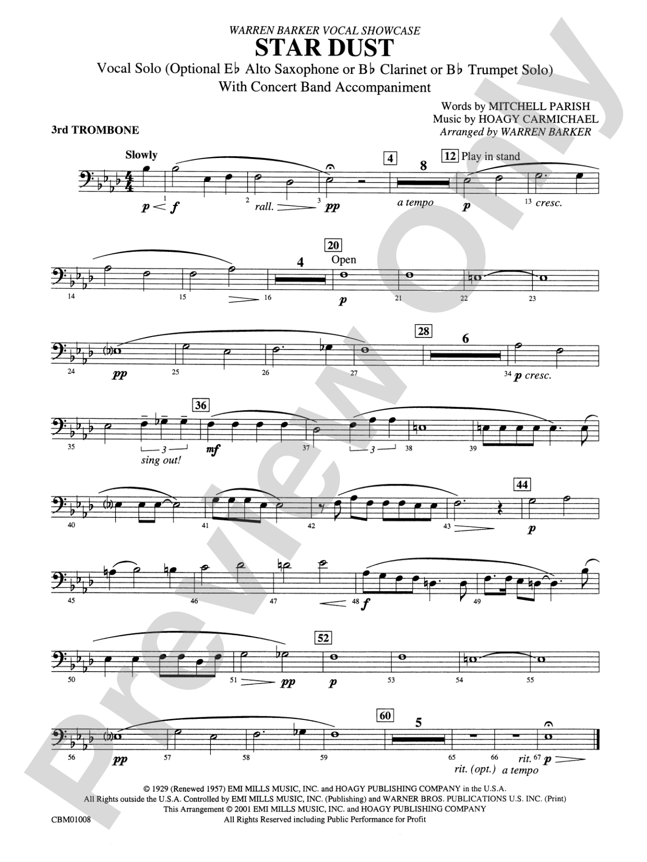 Star Dust: 3rd Trombone