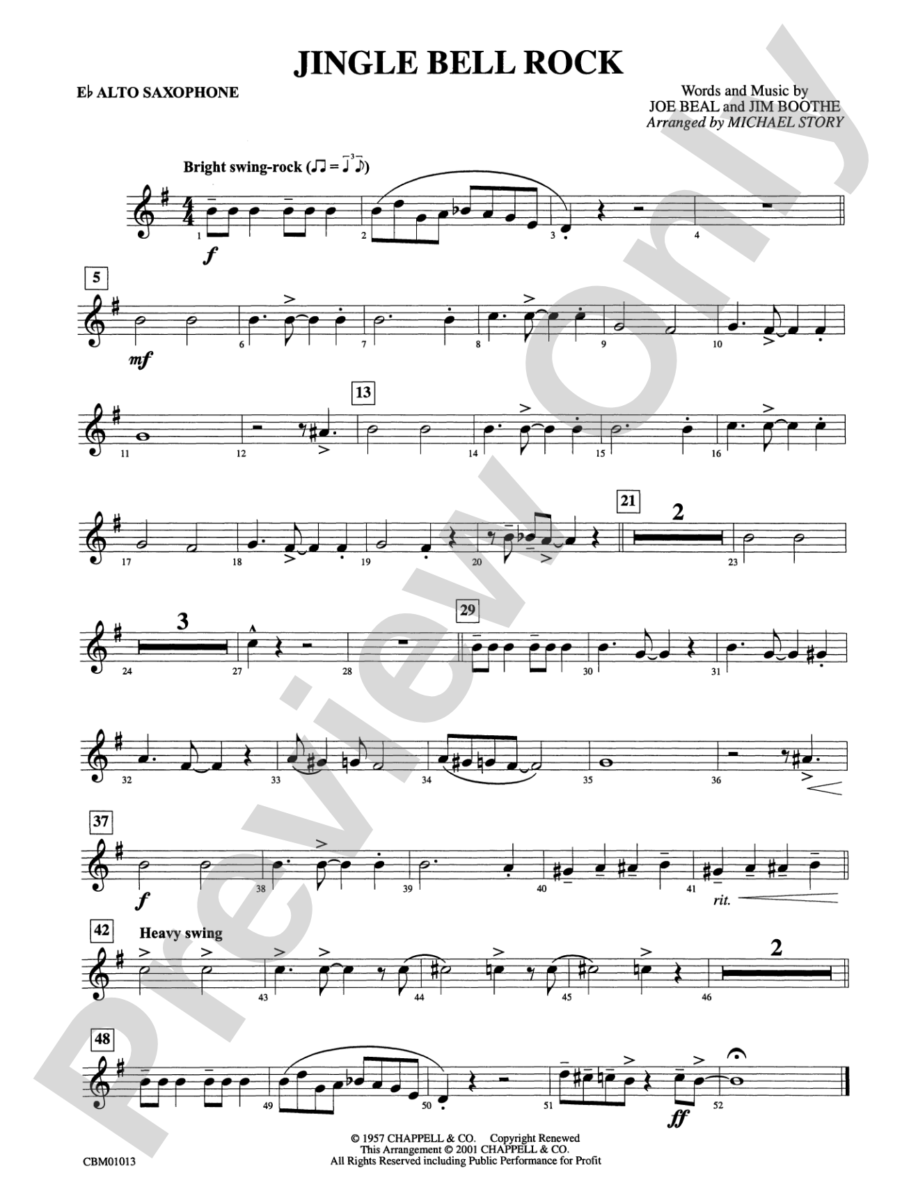 Jingle Bell Rock: E-flat Alto Saxophone