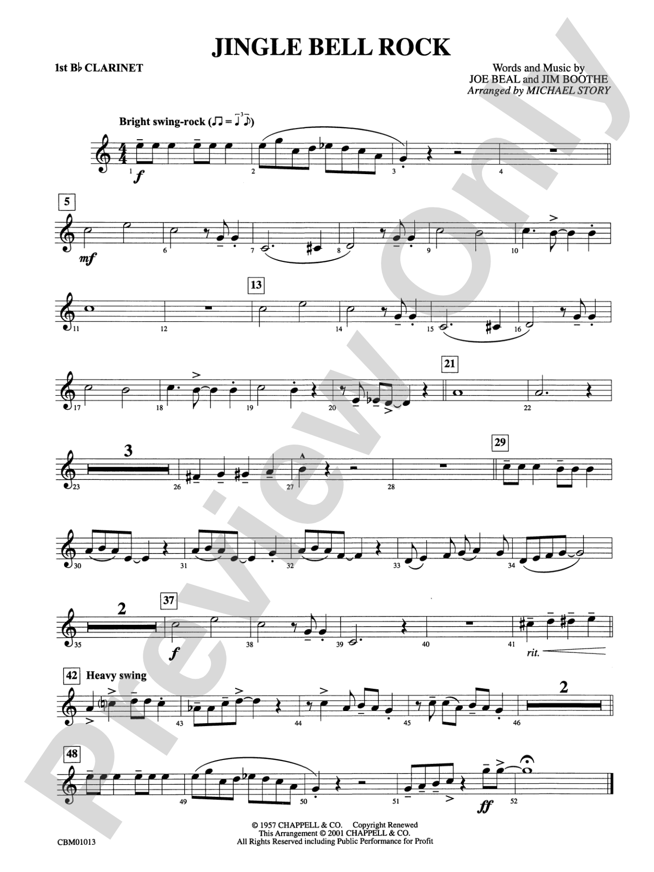 Jingle Bell Rock: 1st B-flat Clarinet