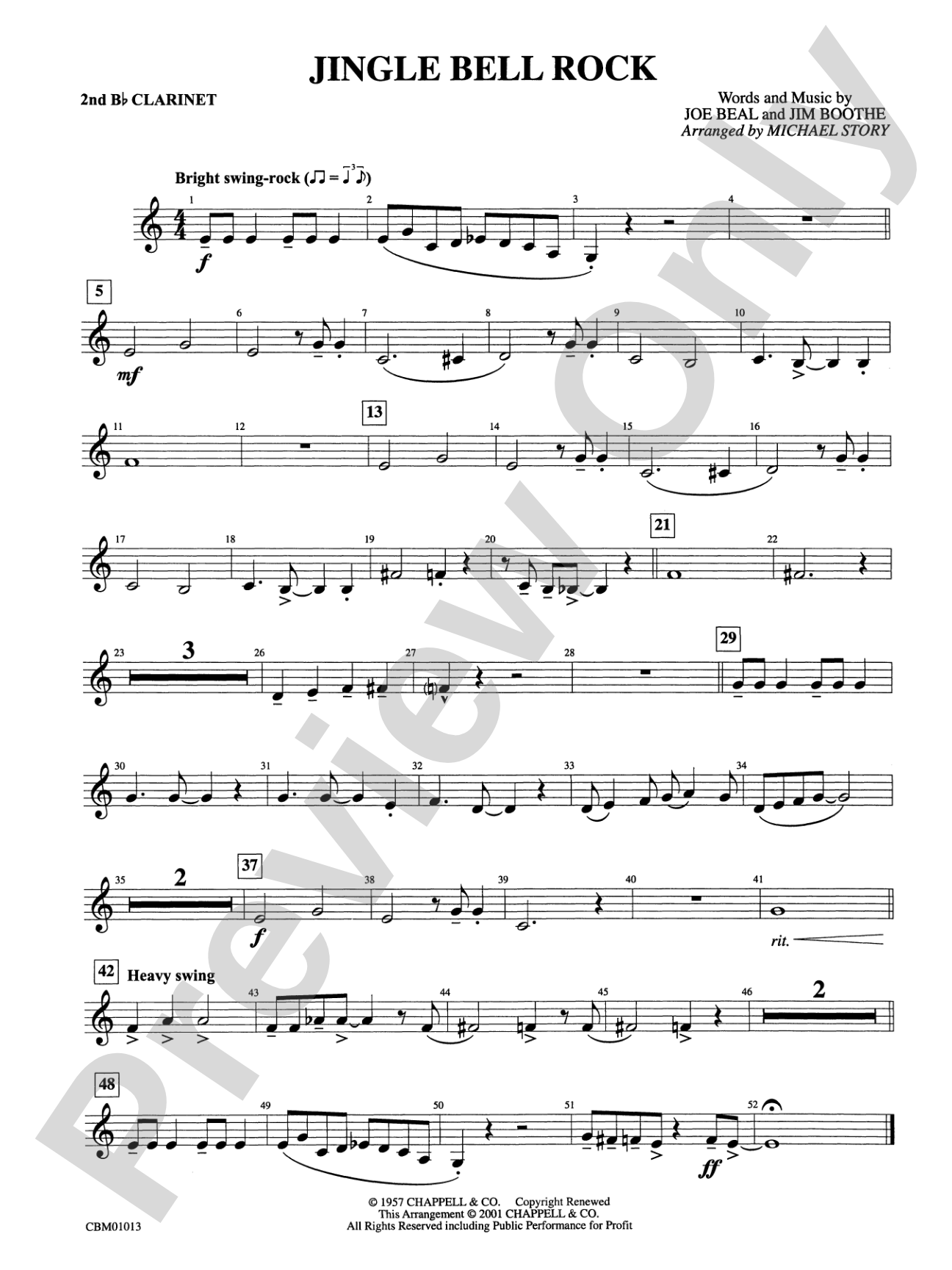 Jingle Bell Rock: 2nd B-flat Clarinet