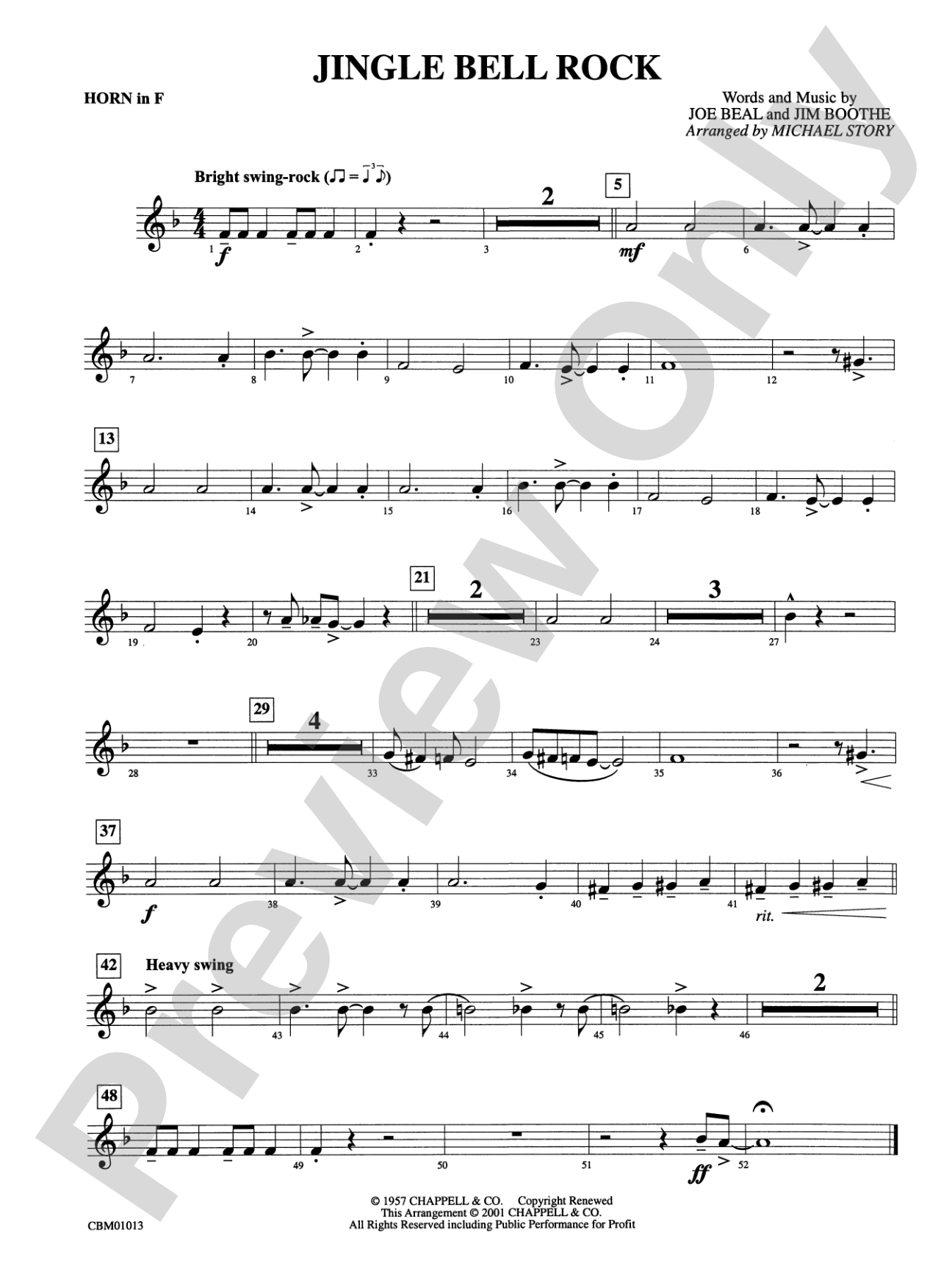Jingle Bell Rock: 1st F Horn