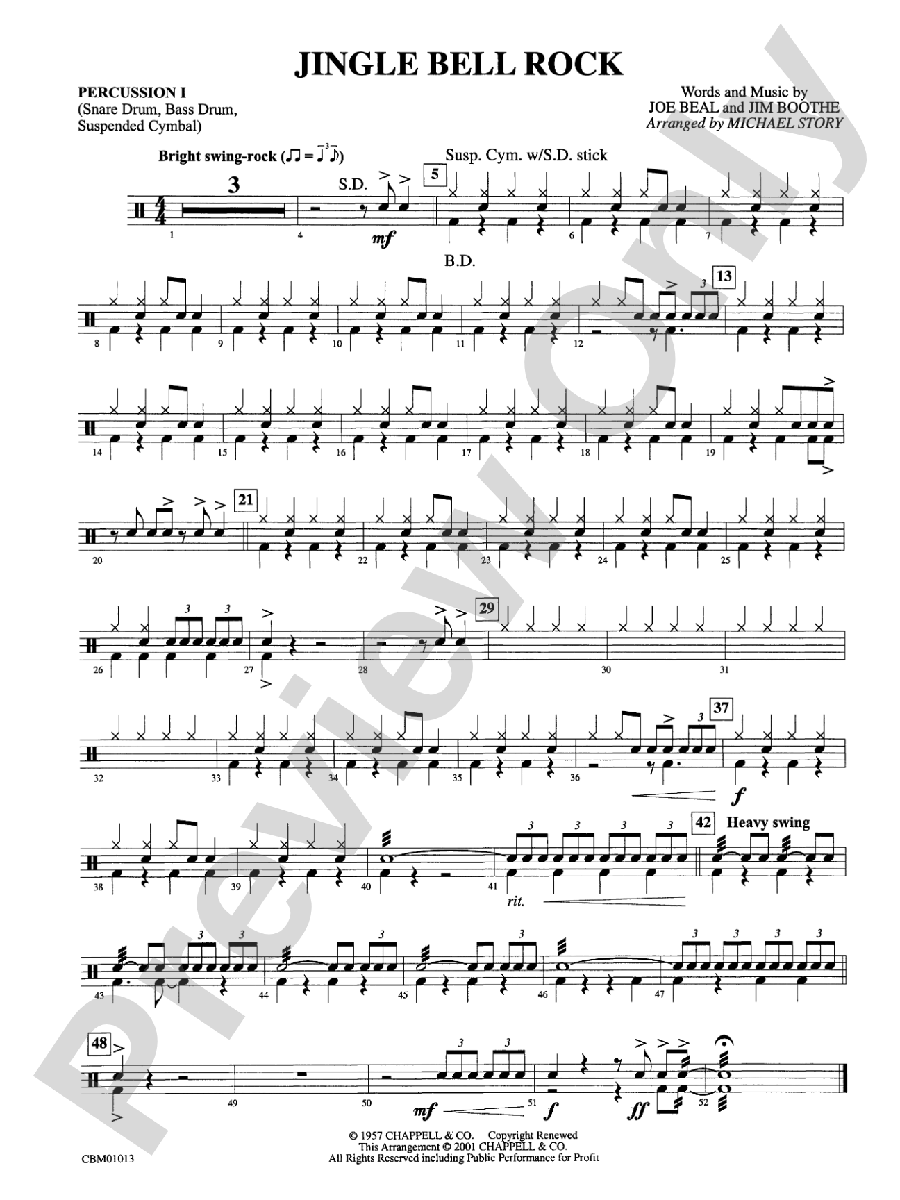 Jingle Bell Rock: 1st Percussion