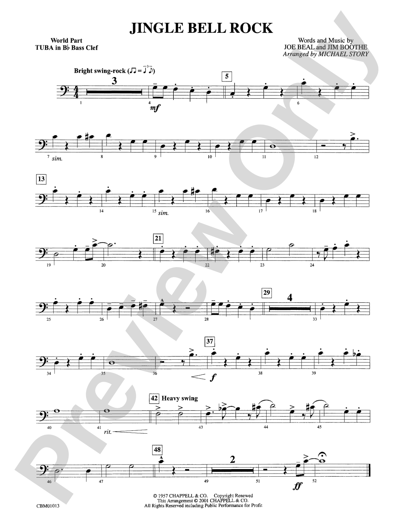 Jingle Bell Rock: WP B-flat Tuba B.C.