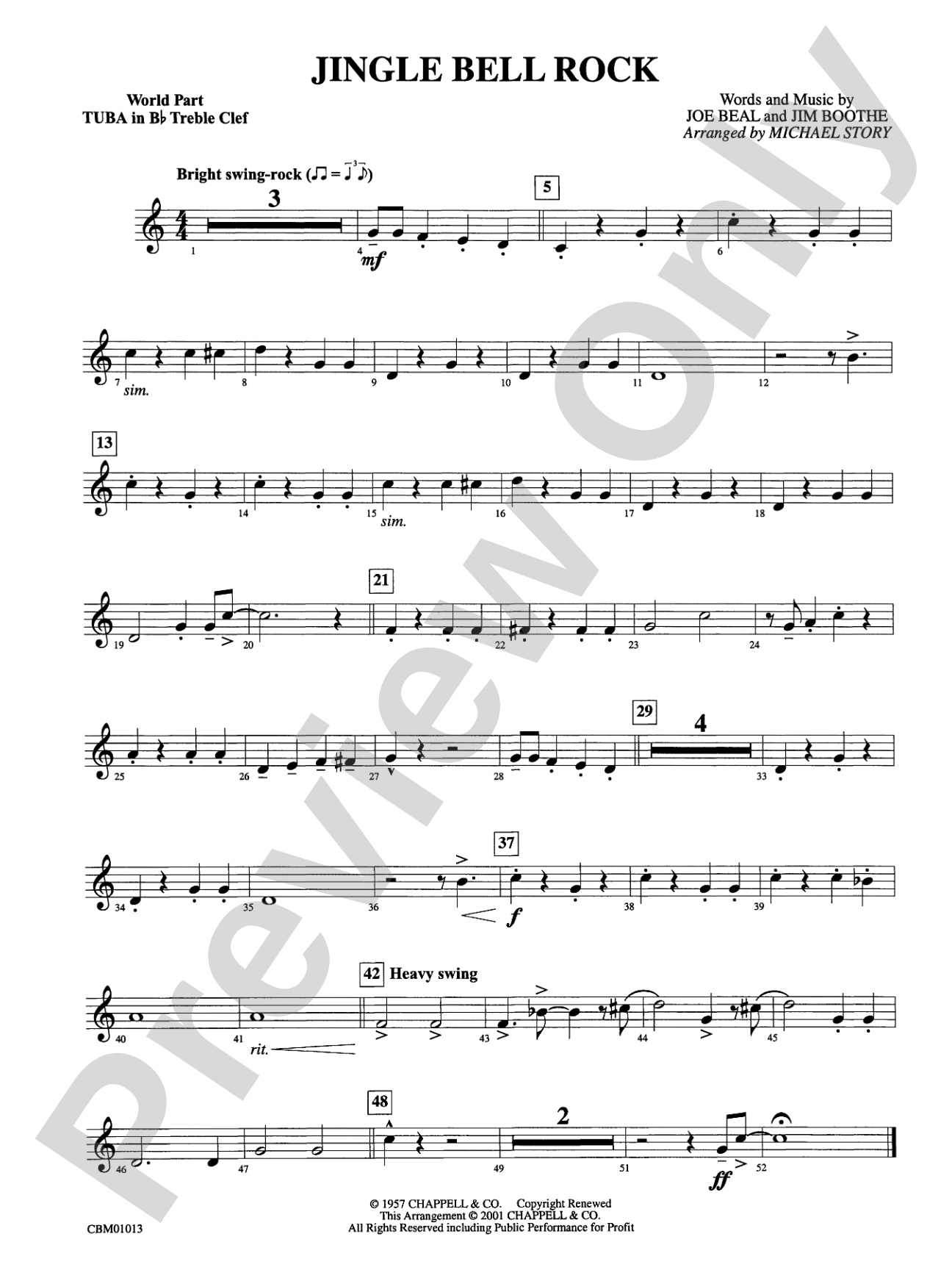 Jingle Bell Rock: WP B-flat Tuba T.C.