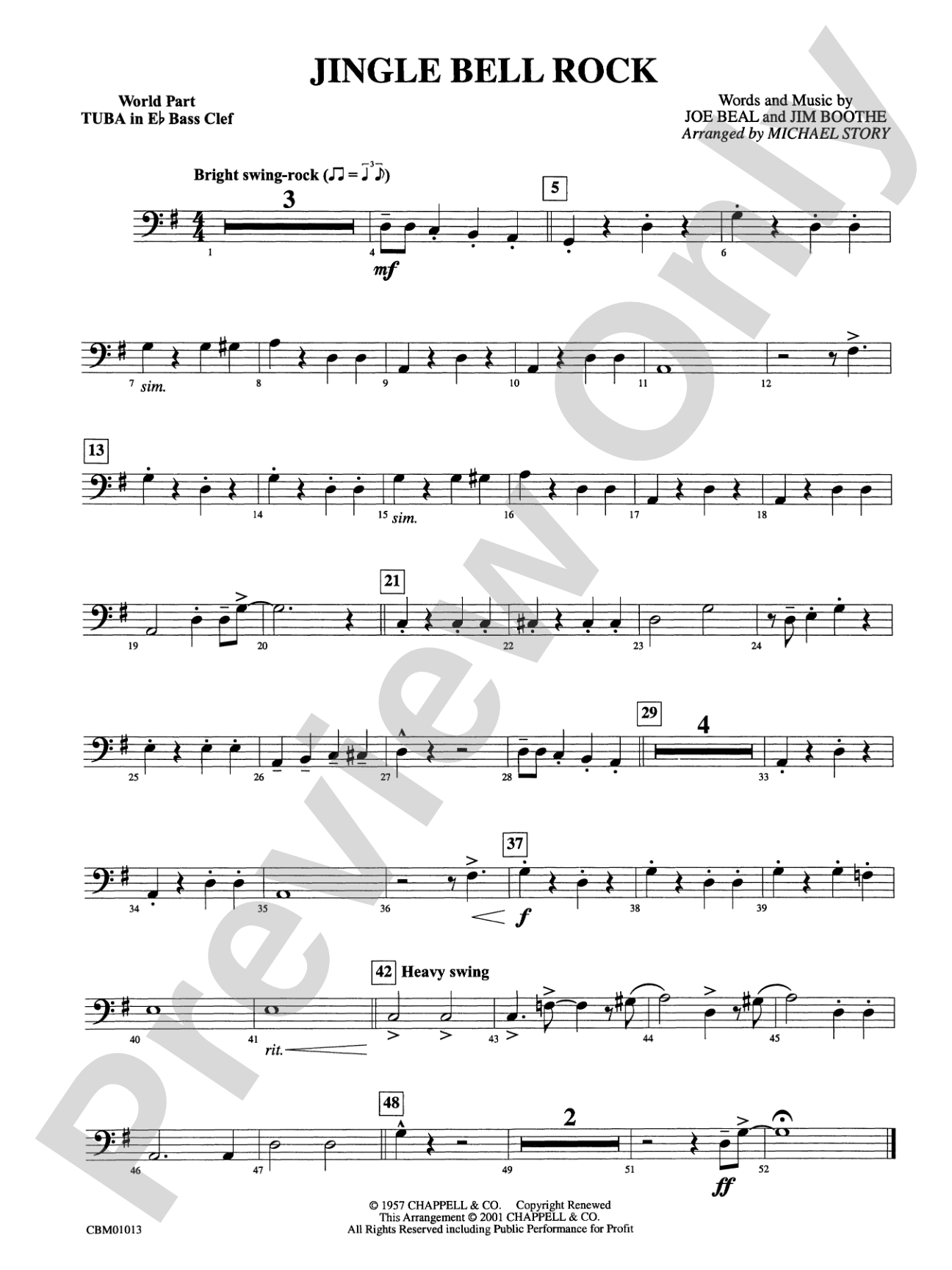 Jingle Bell Rock: WP E-flat Tuba B.C.