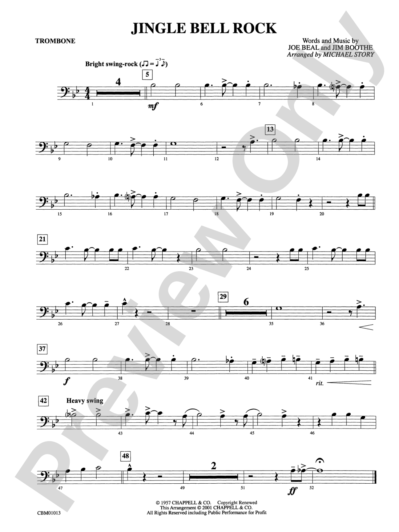 Jingle Bell Rock: 1st Trombone