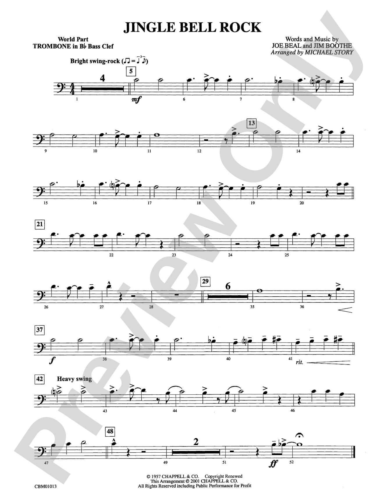 Jingle Bell Rock: WP 1st B-flat Trombone B.C.