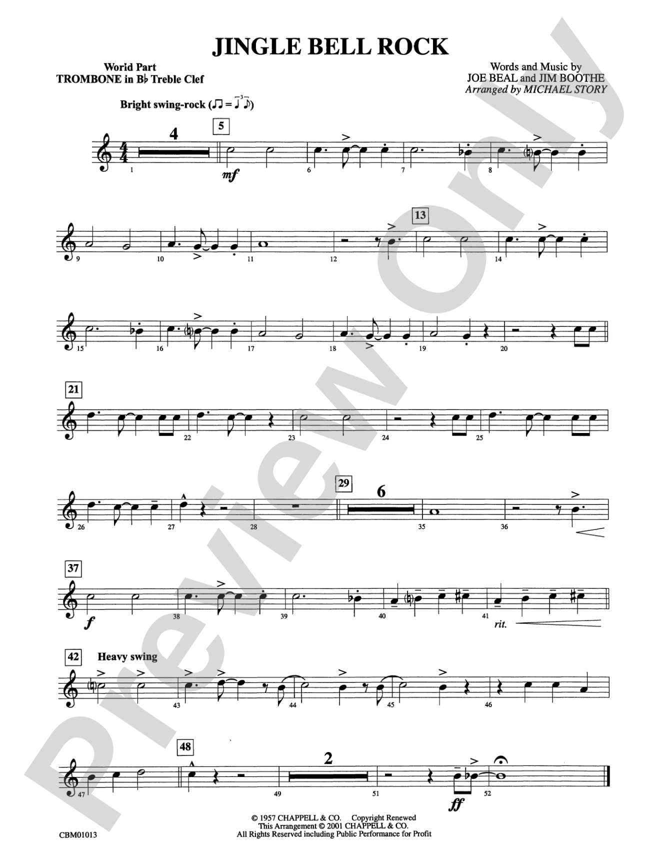 Jingle Bell Rock: WP 1st B-flat Trombone T.C.