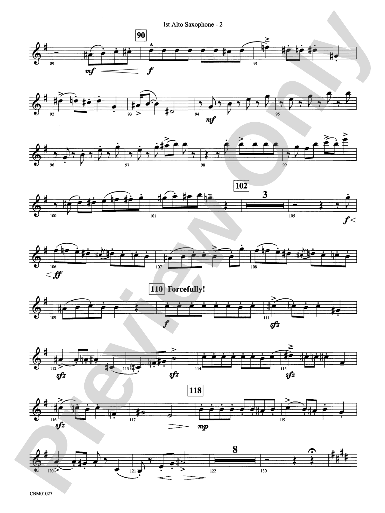 Harry Potter Symphonic Suite: E-flat Alto Saxophone