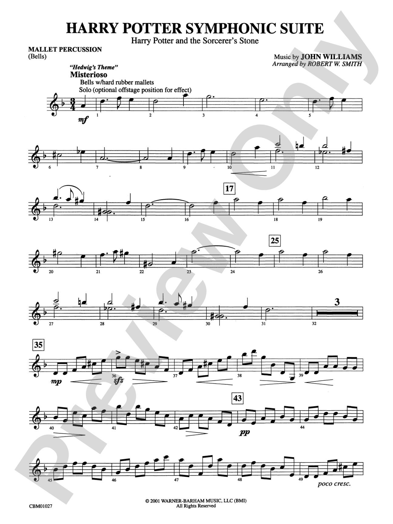 Harry Potter Symphonic Suite: Mallets