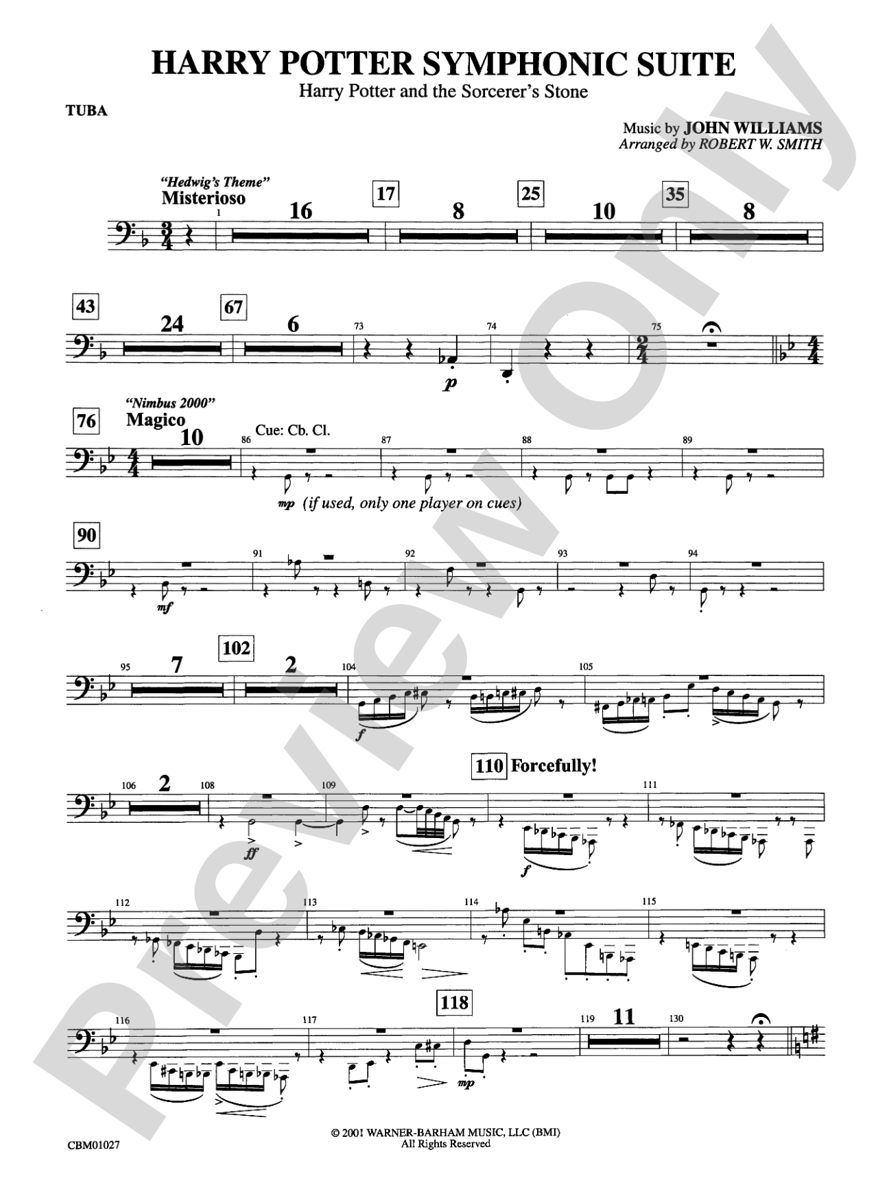 Harry Potter Symphonic Suite: Tuba