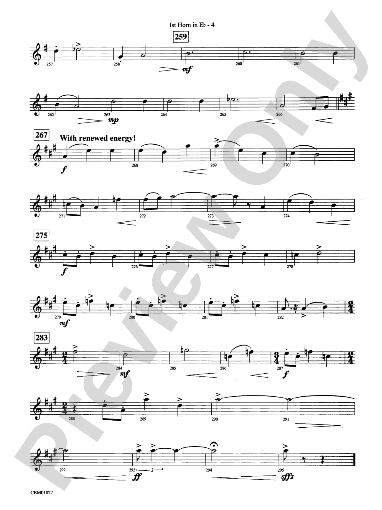 Harry Potter Symphonic Suite: (wp) 1st Horn in E-flat