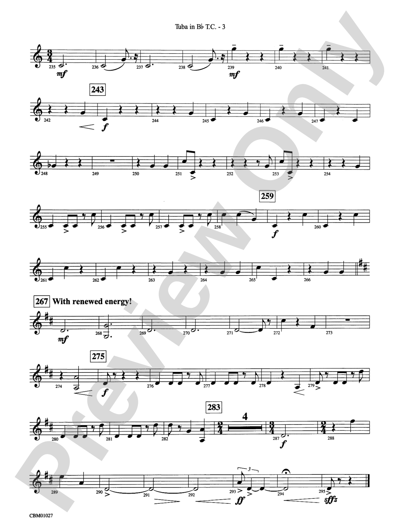 Harry Potter Symphonic Suite: (wp) B-flat Tuba T.C.