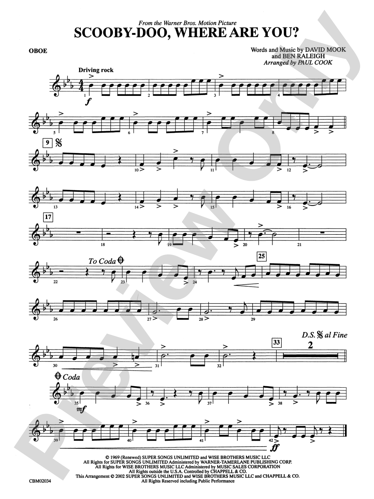 Scooby-Doo, Where Are You?, Theme from: Oboe