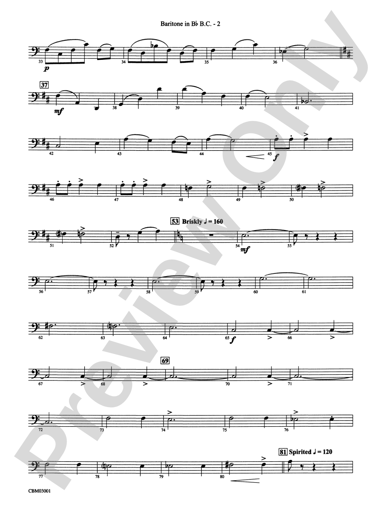Harry's Wondrous World (from Harry Potter and the Chamber of Secrets): (wp) B-flat Baritone B.C.