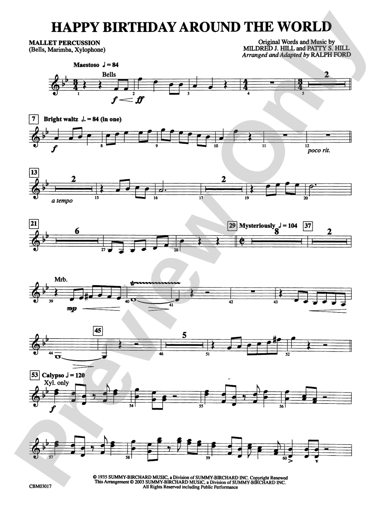 Happy Birthday Around the World: Mallets