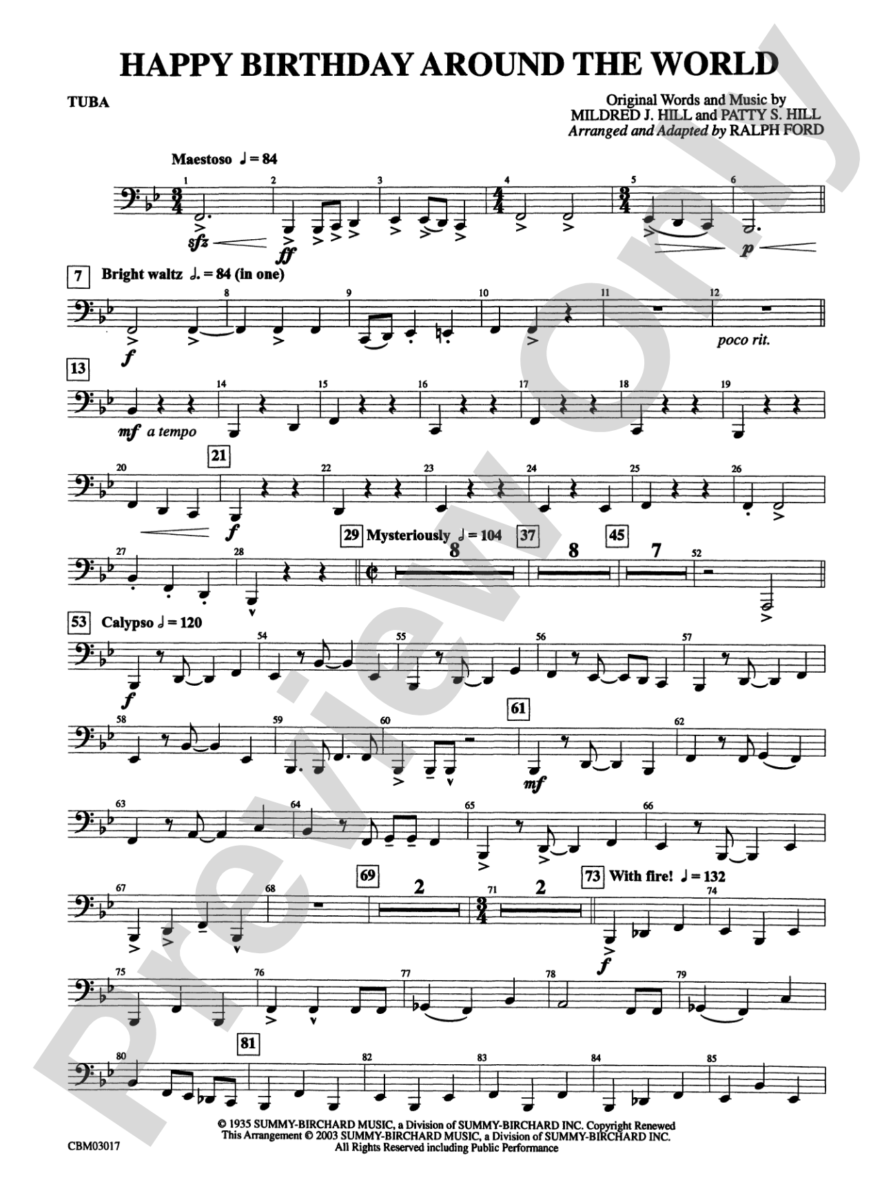 Happy Birthday Around the World: Tuba