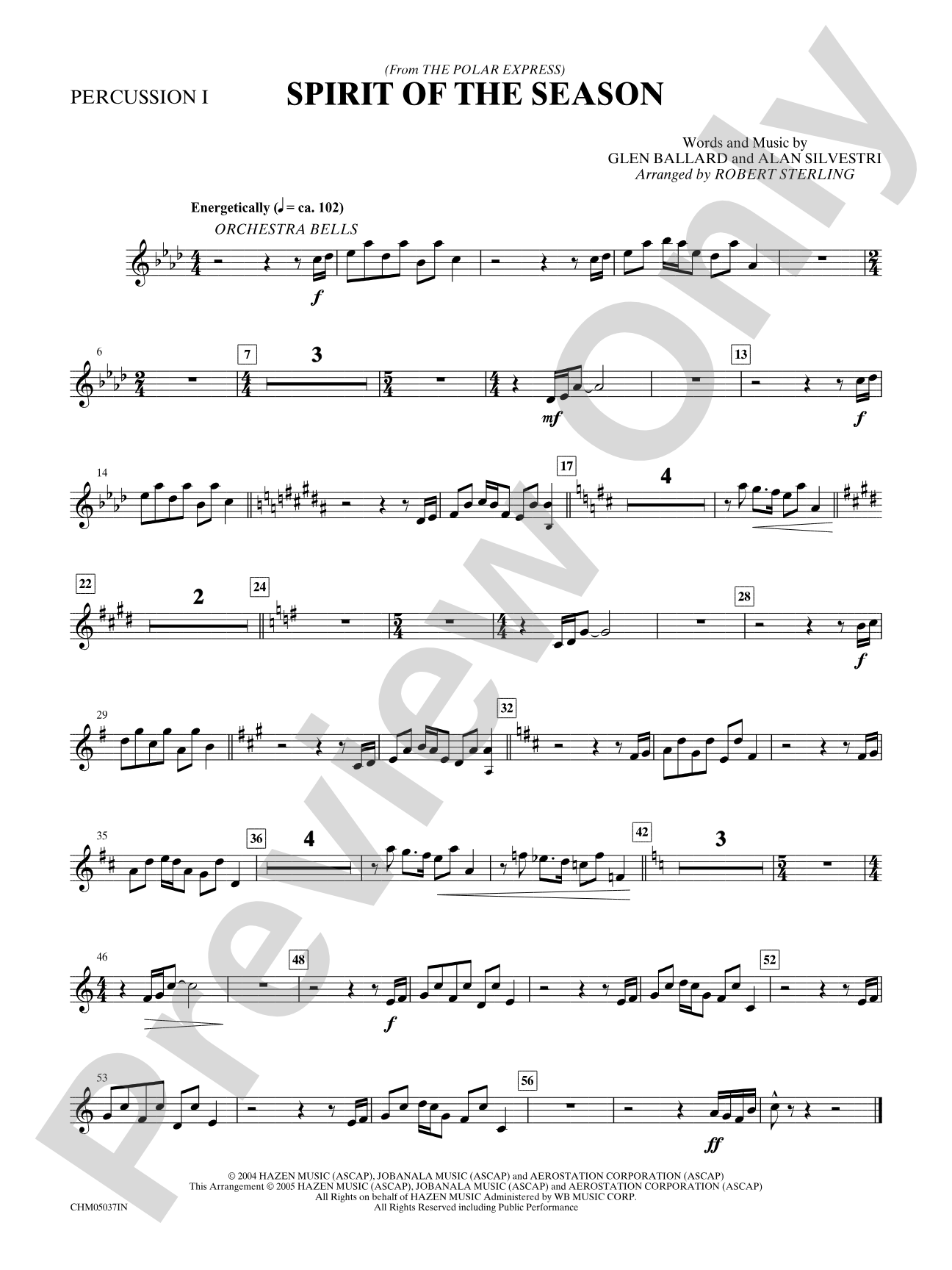 Spirit of the Season: Choral Instrumental Parts