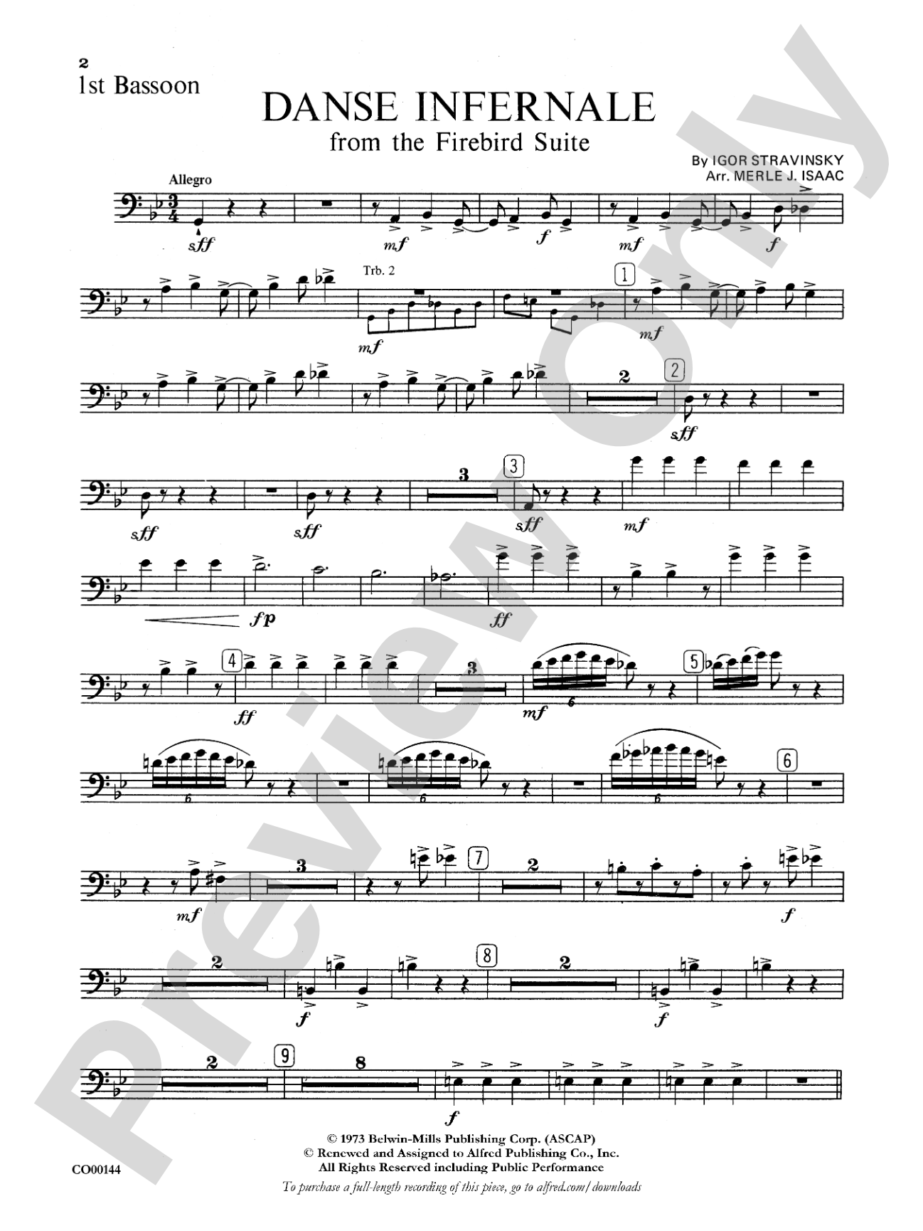 Danse Infernale: Bassoon