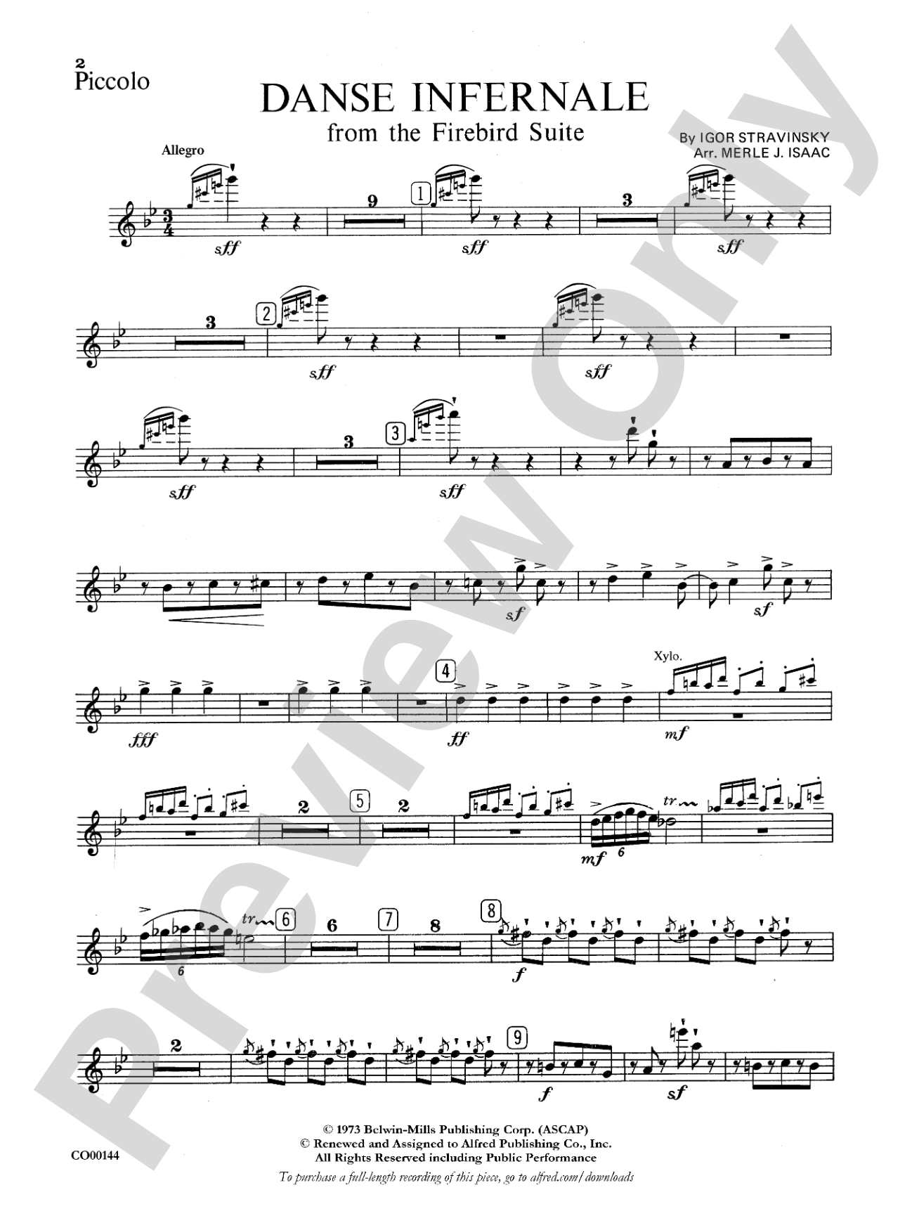 Danse Infernale: Piccolo