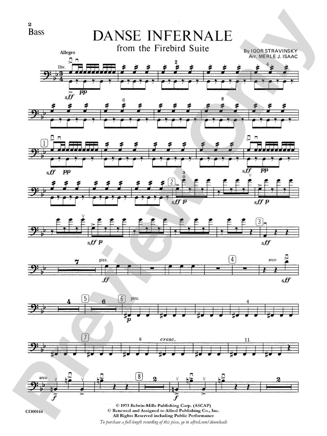 Danse Infernale: String Bass
