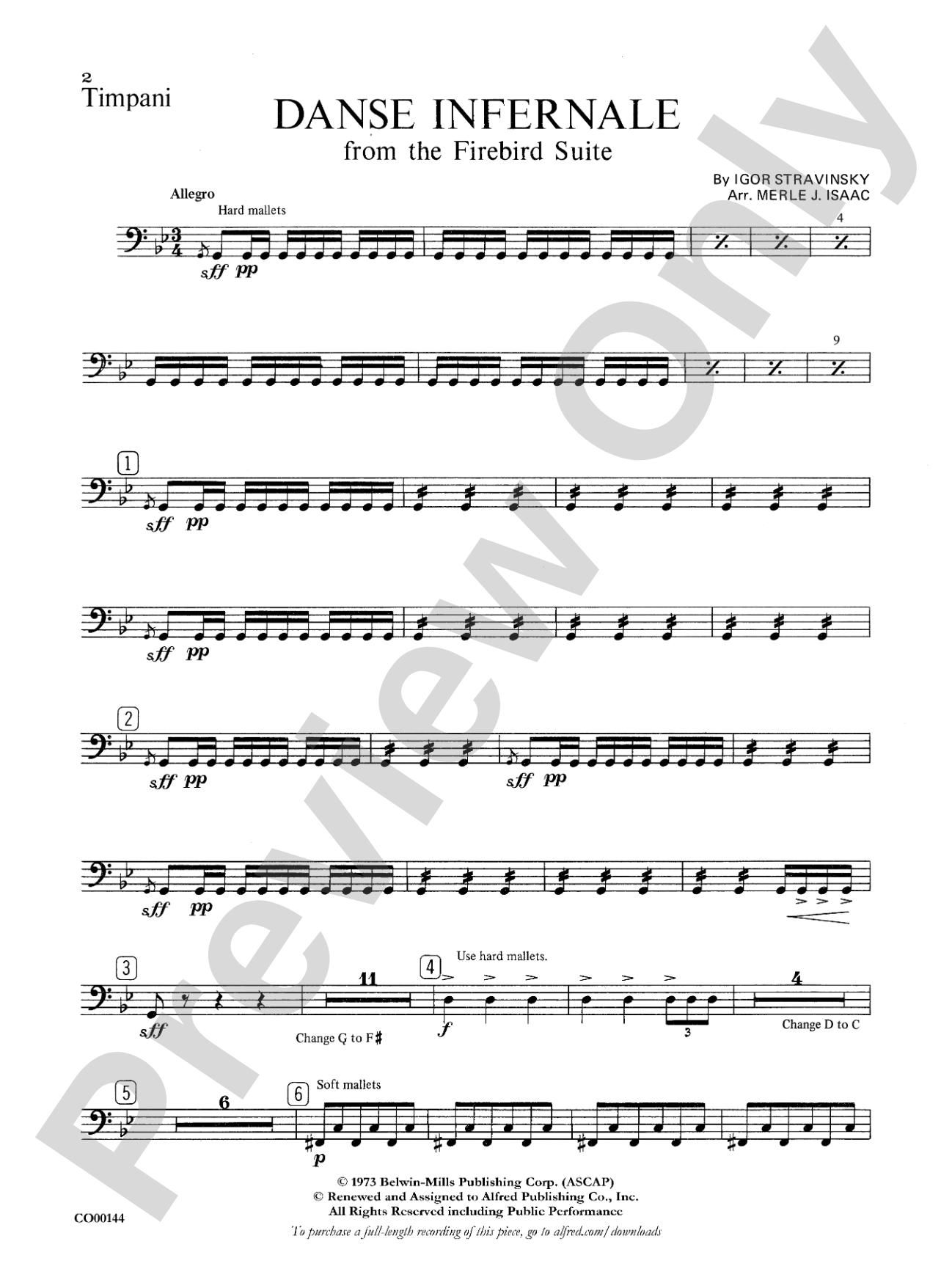 Danse Infernale: Timpani