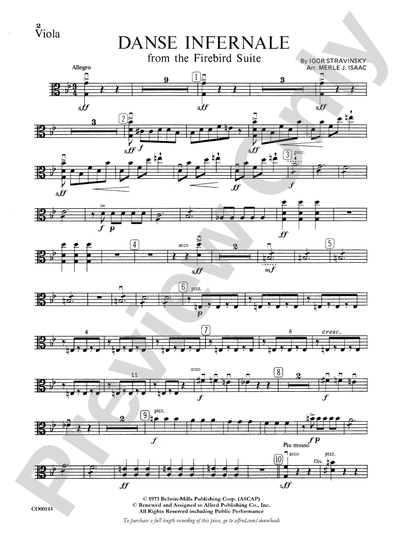 Danse Infernale: Viola