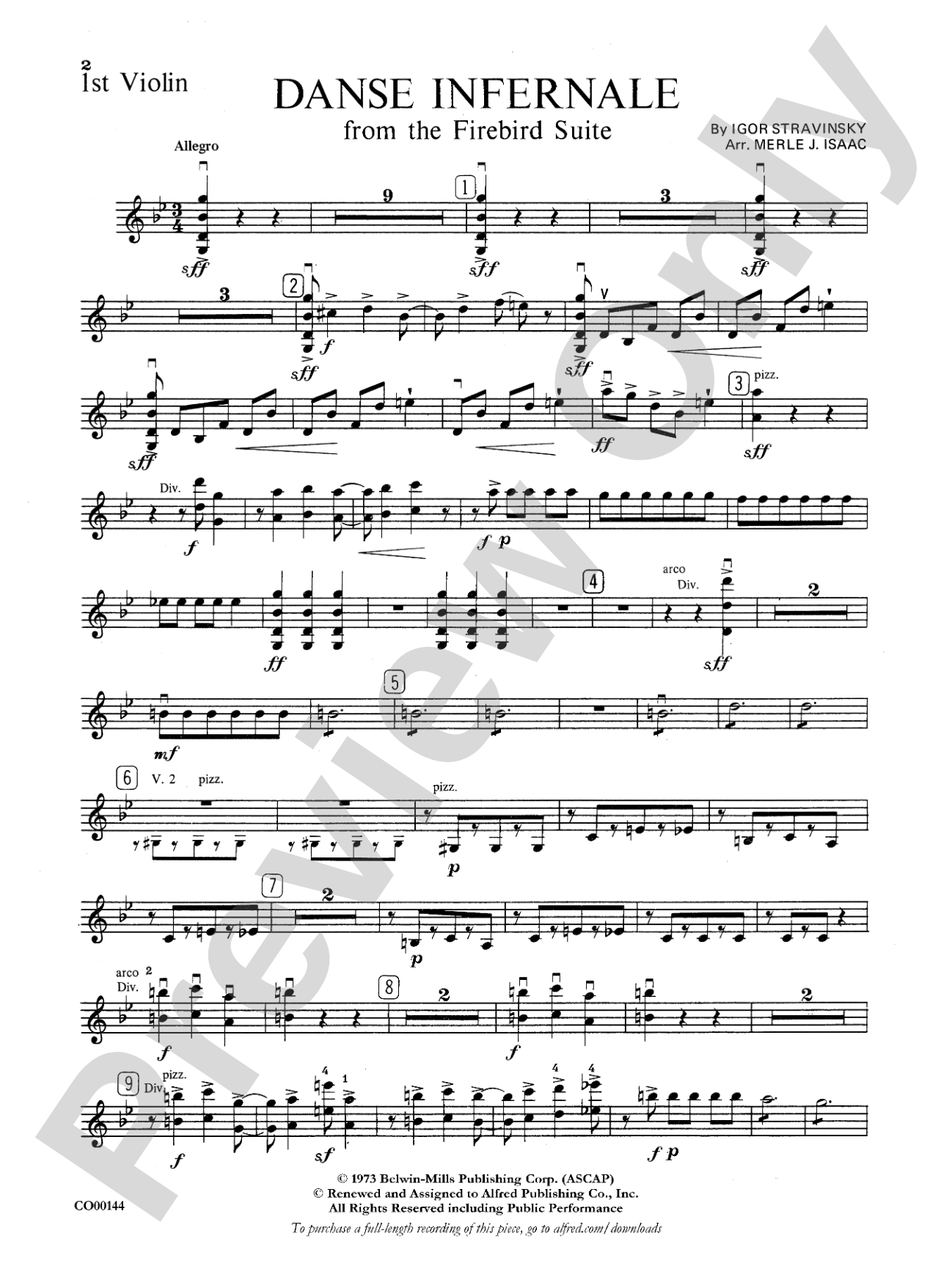 Danse Infernale: 1st Violin