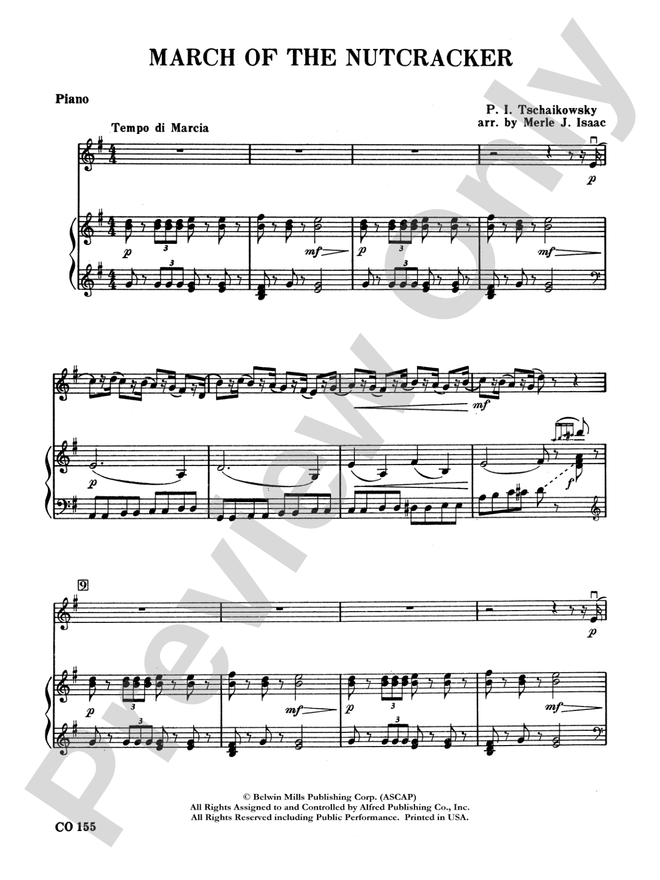 Nutcracker Ballet, Set II ("March of the Nutcracker" and "Trepak"): Piano Accompaniment