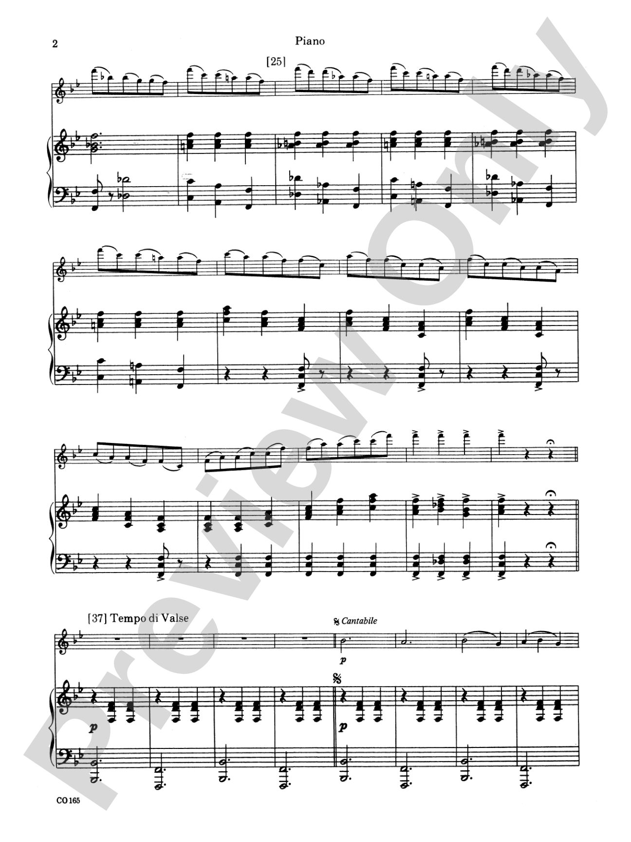 Sleeping Beauty (Waltz from the Ballet): Piano Accompaniment