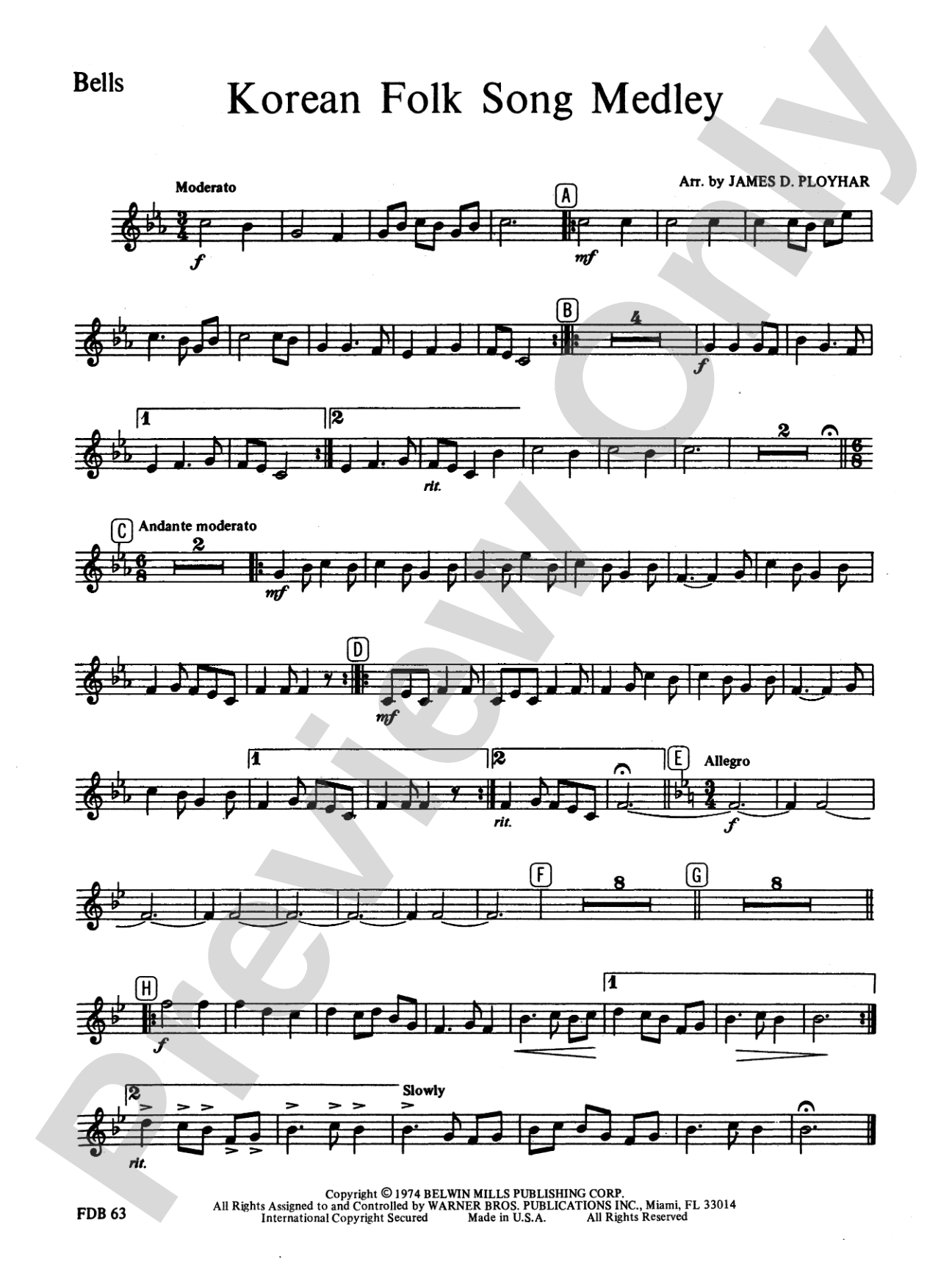 Korean Folk Song Medley: Bells