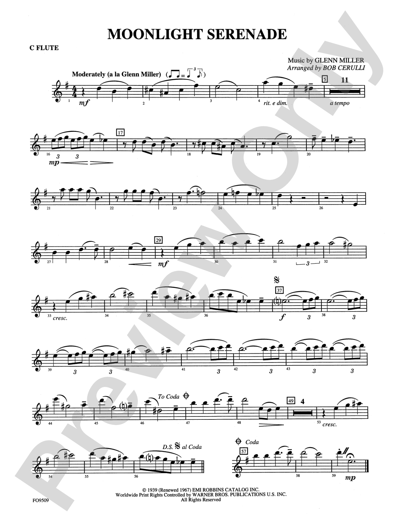 Moonlight Serenade: Flute