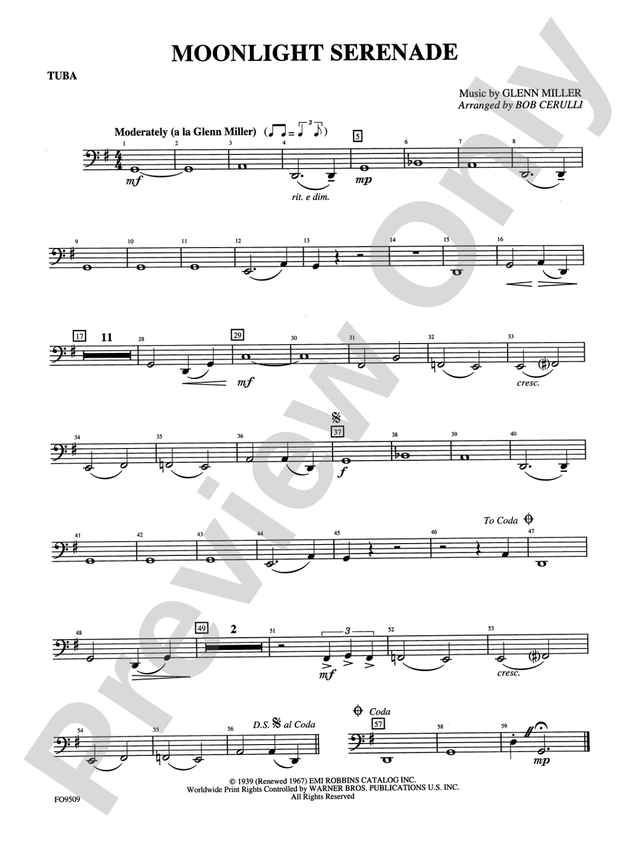 Moonlight Serenade: Tuba