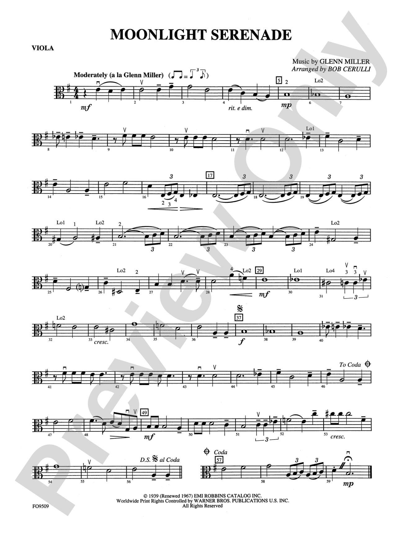 Moonlight Serenade: Viola