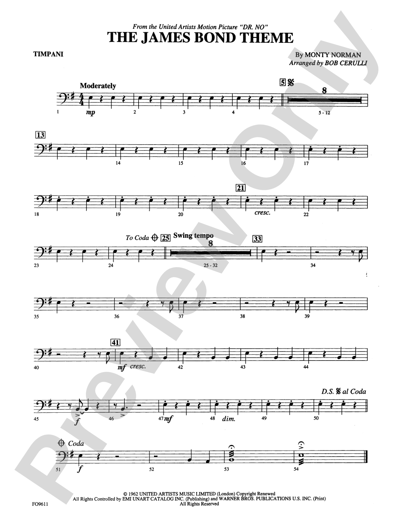 The James Bond Theme: Timpani