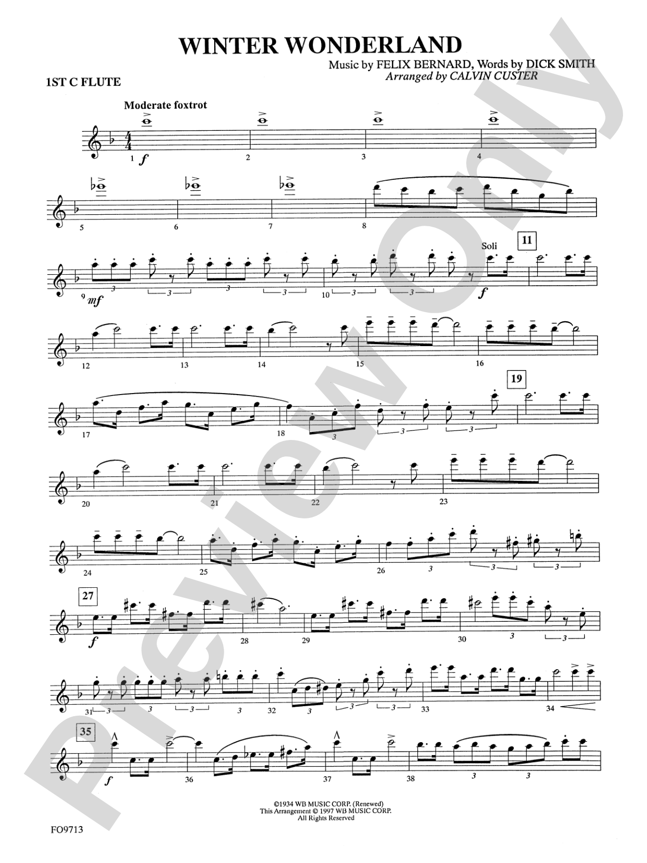 Winter Wonderland: Flute