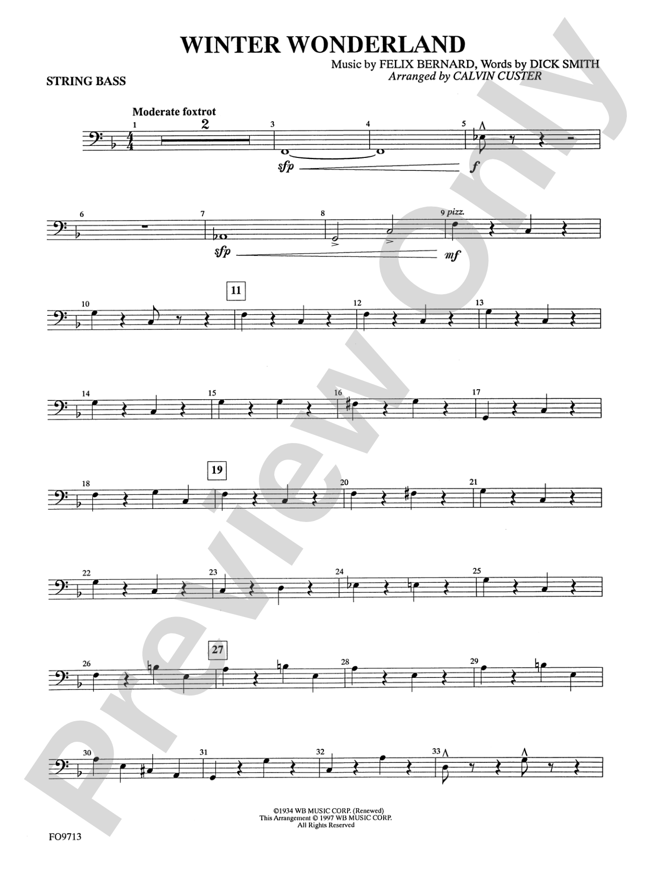 Winter Wonderland: String Bass