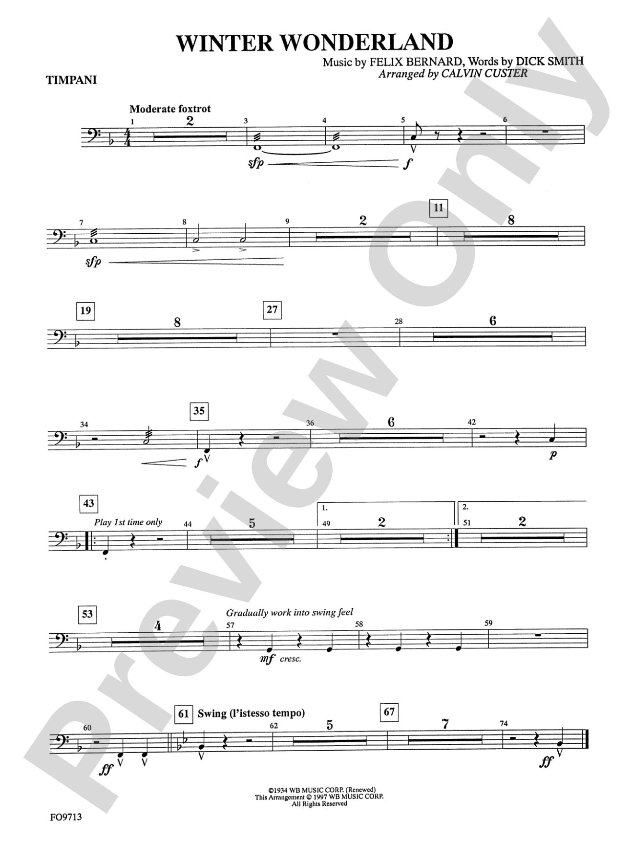 Winter Wonderland: Timpani