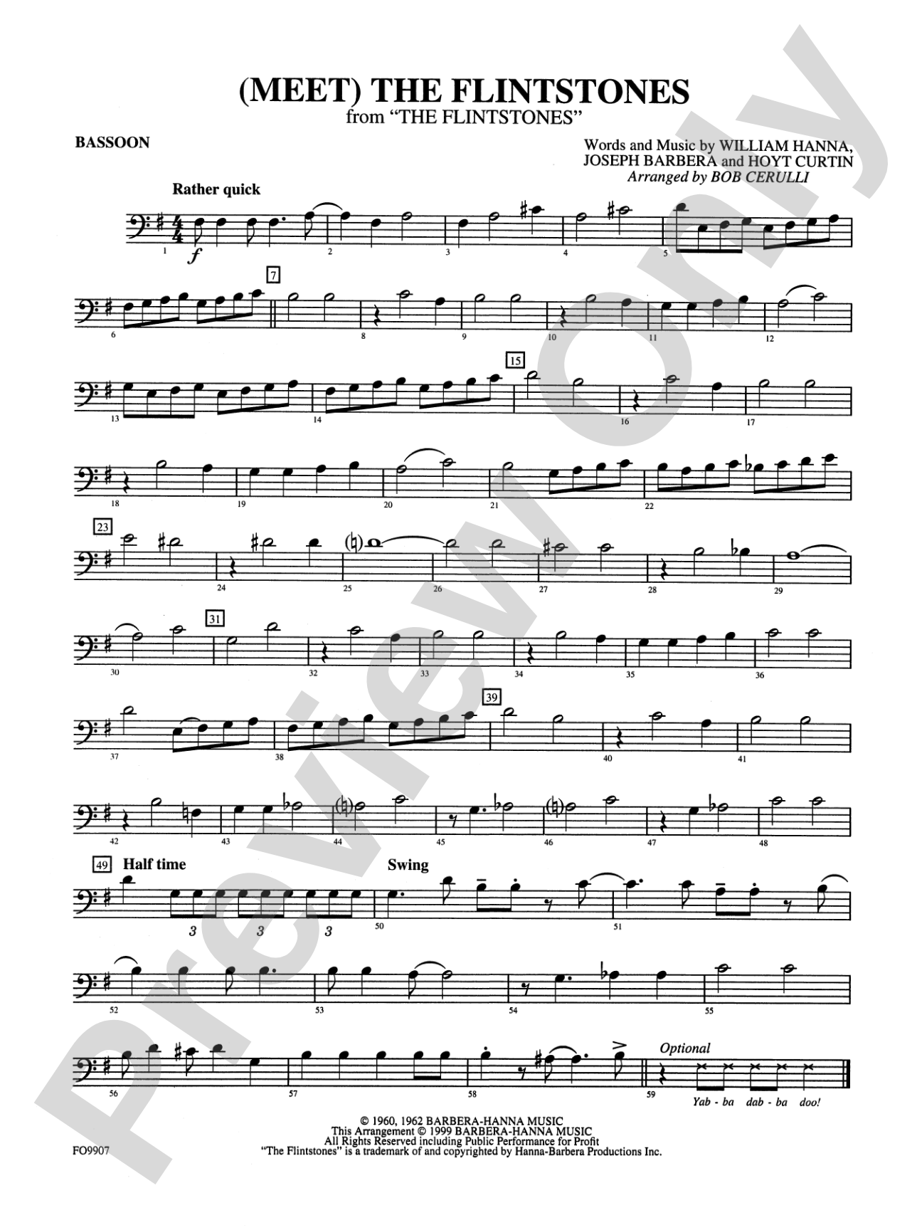 (Meet) The Flintstones: Bassoon