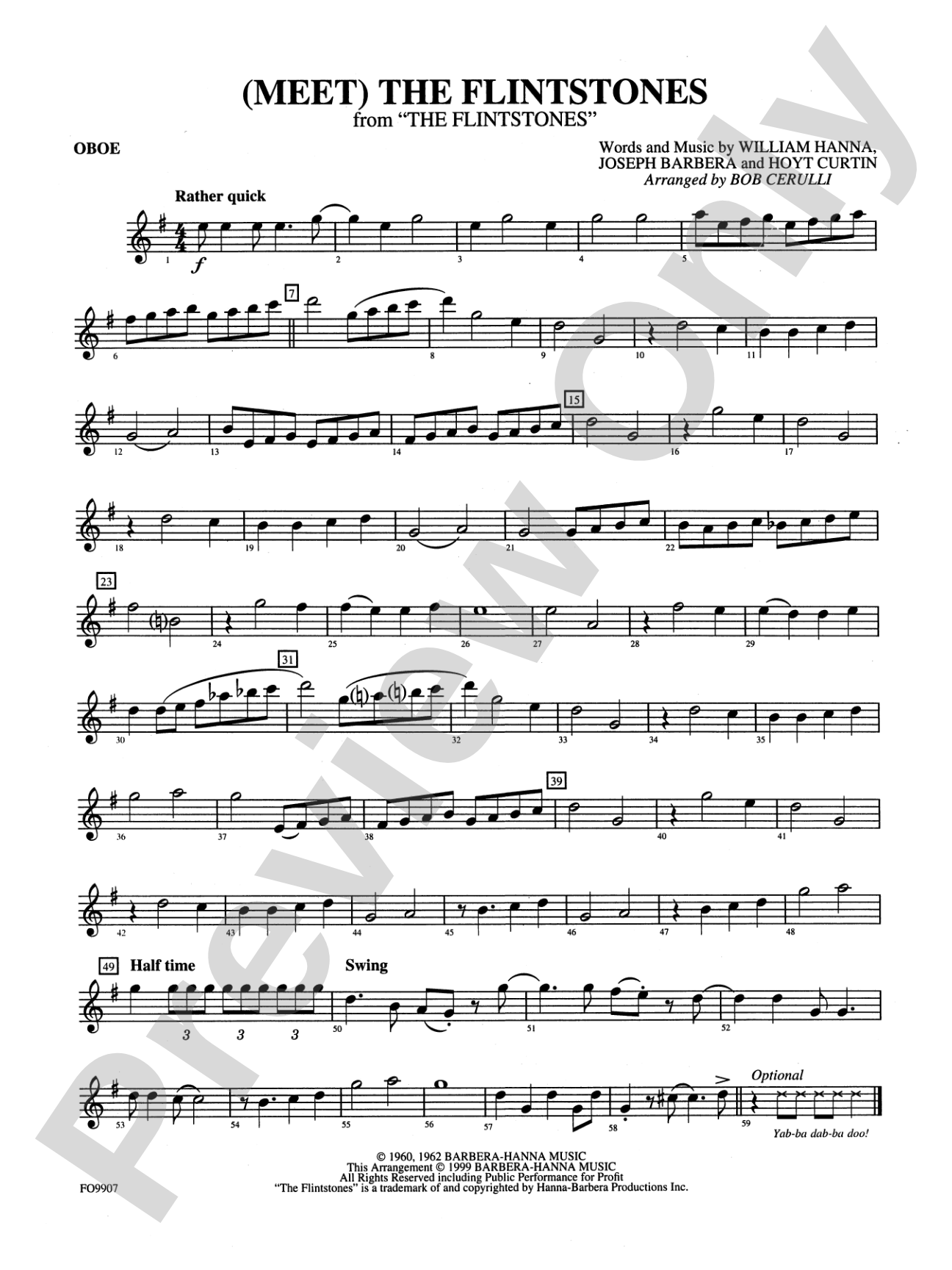 (Meet) The Flintstones: Oboe