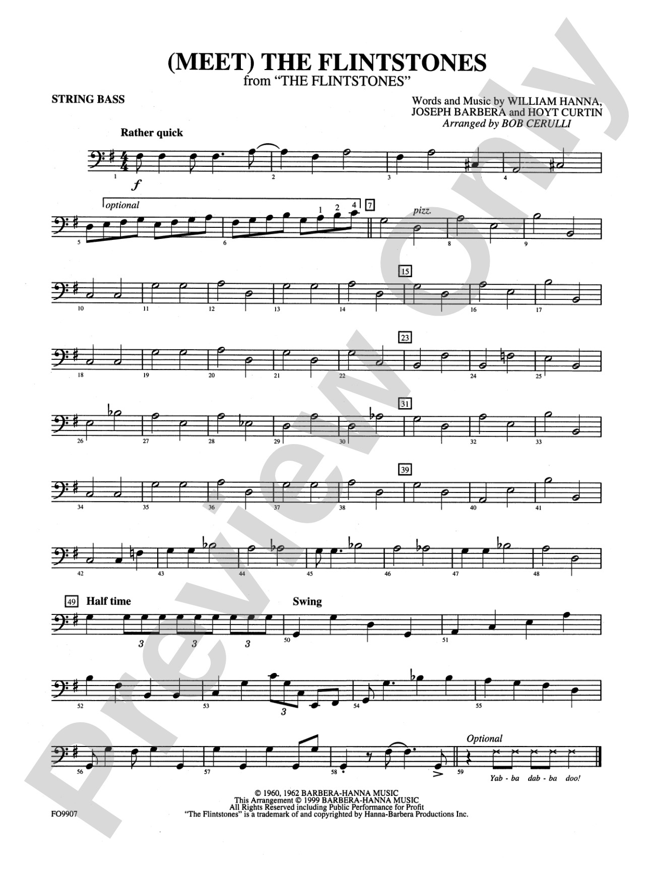 (Meet) The Flintstones: String Bass