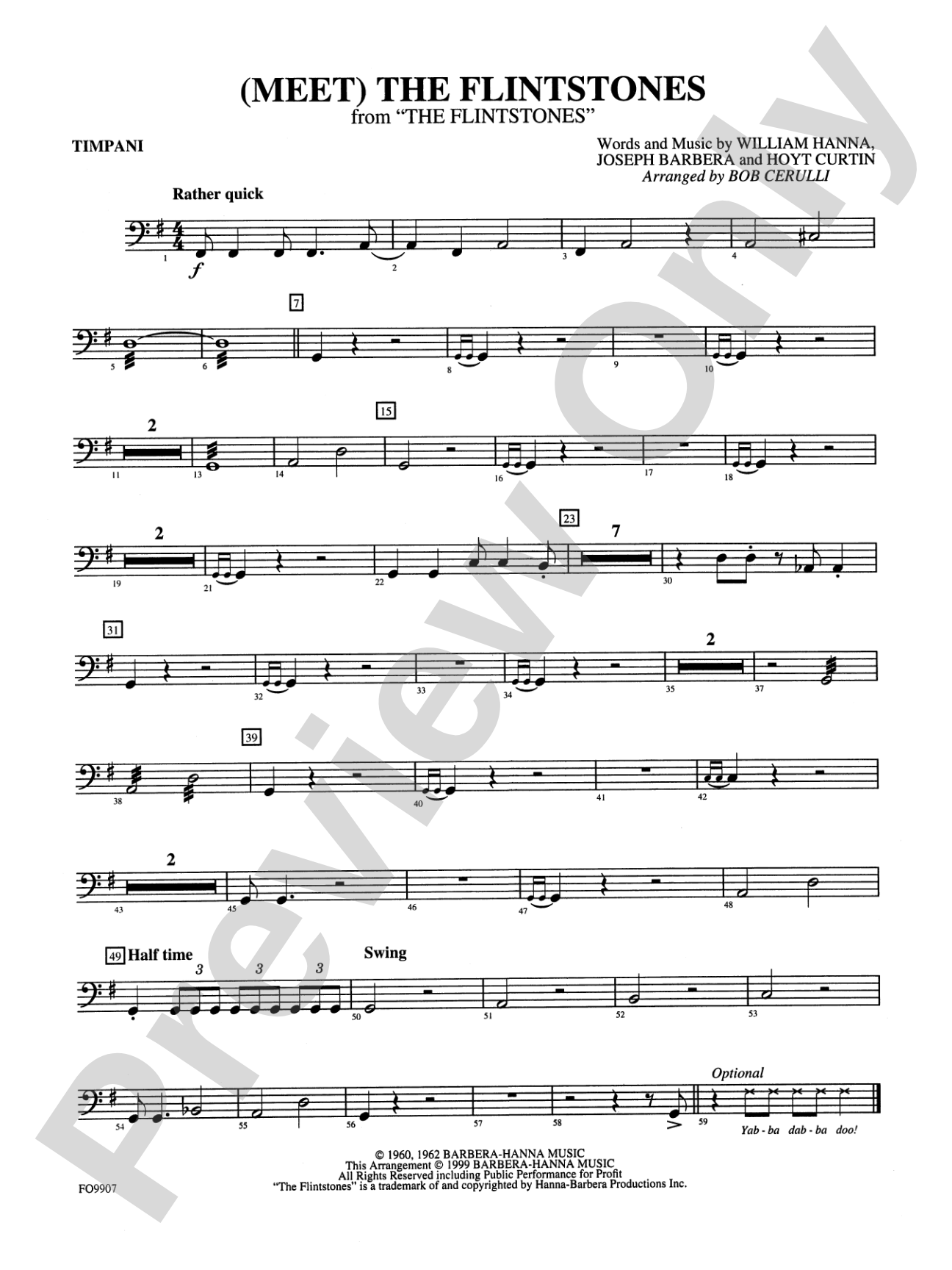 (Meet) The Flintstones: Timpani