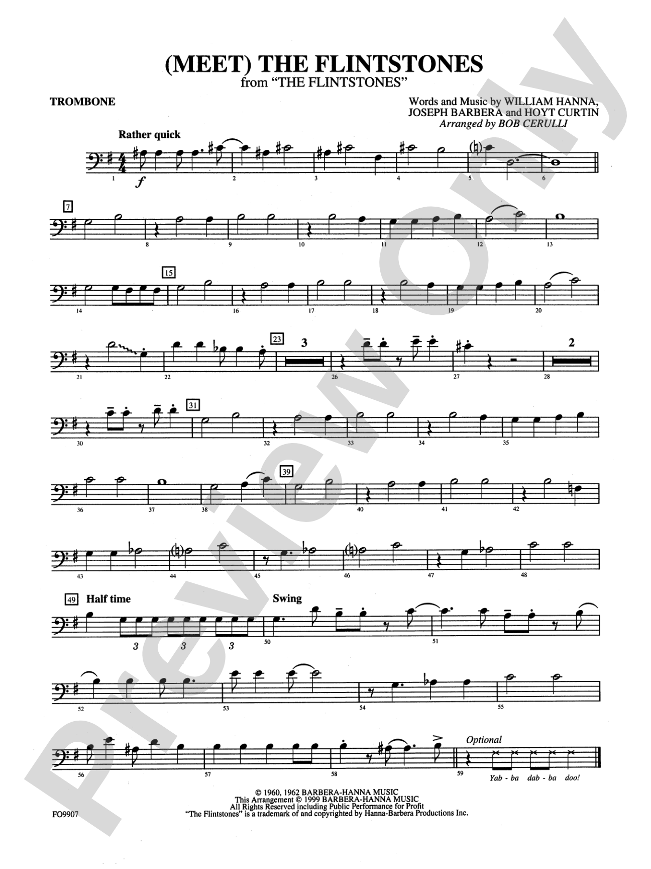 (Meet) The Flintstones: 1st Trombone