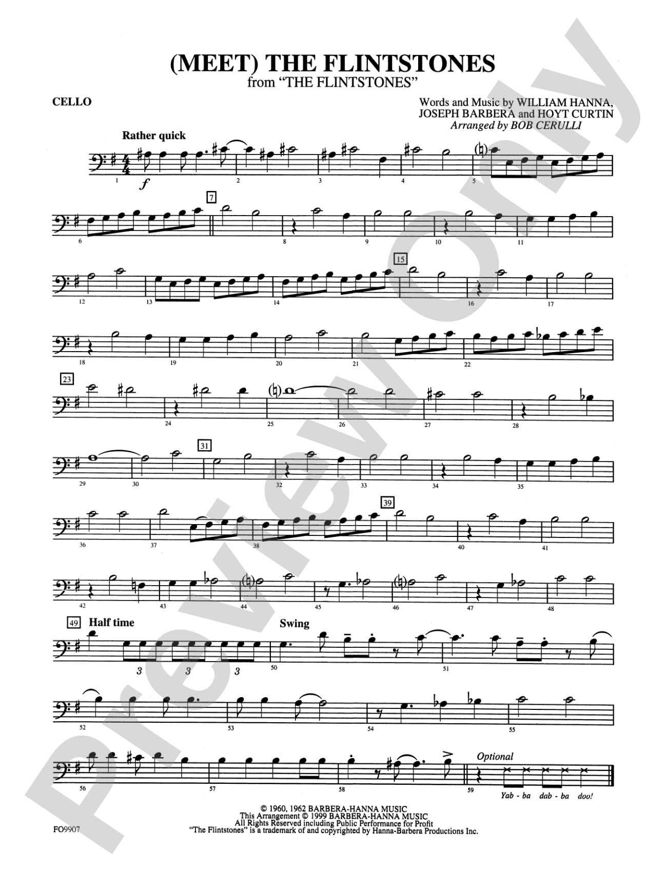 (Meet) The Flintstones: Cello