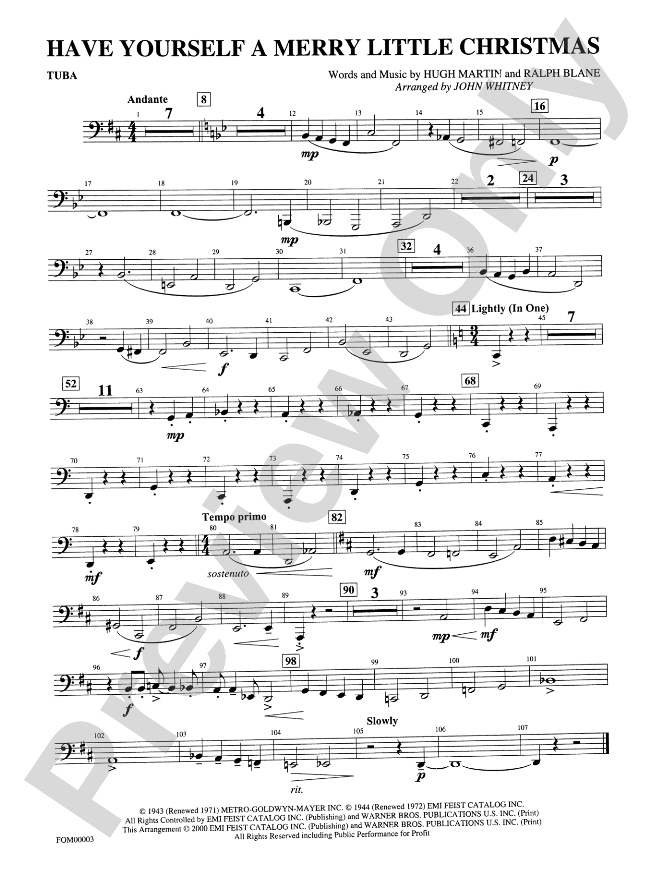 Have Yourself a Merry Little Christmas: Tuba