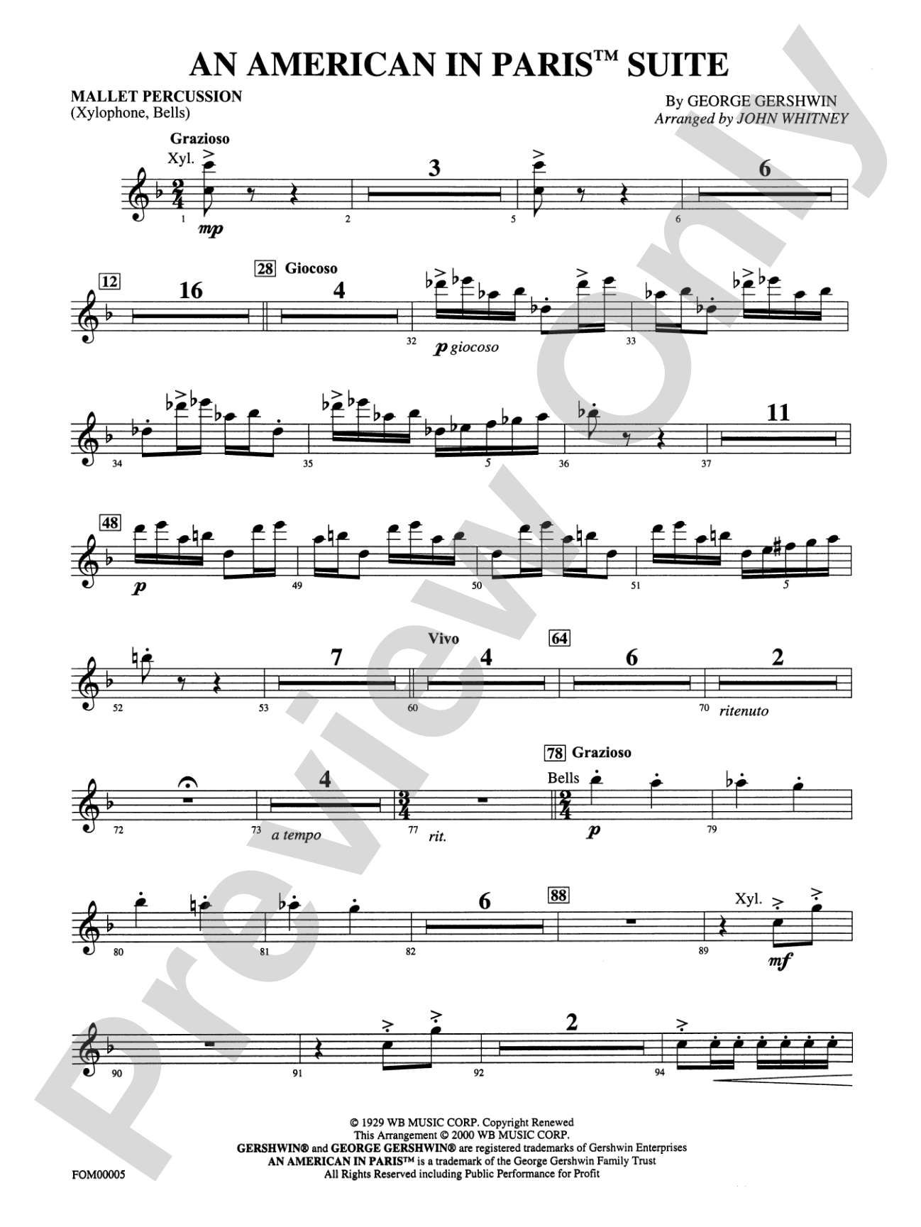 An American in Paris Suite: Mallets