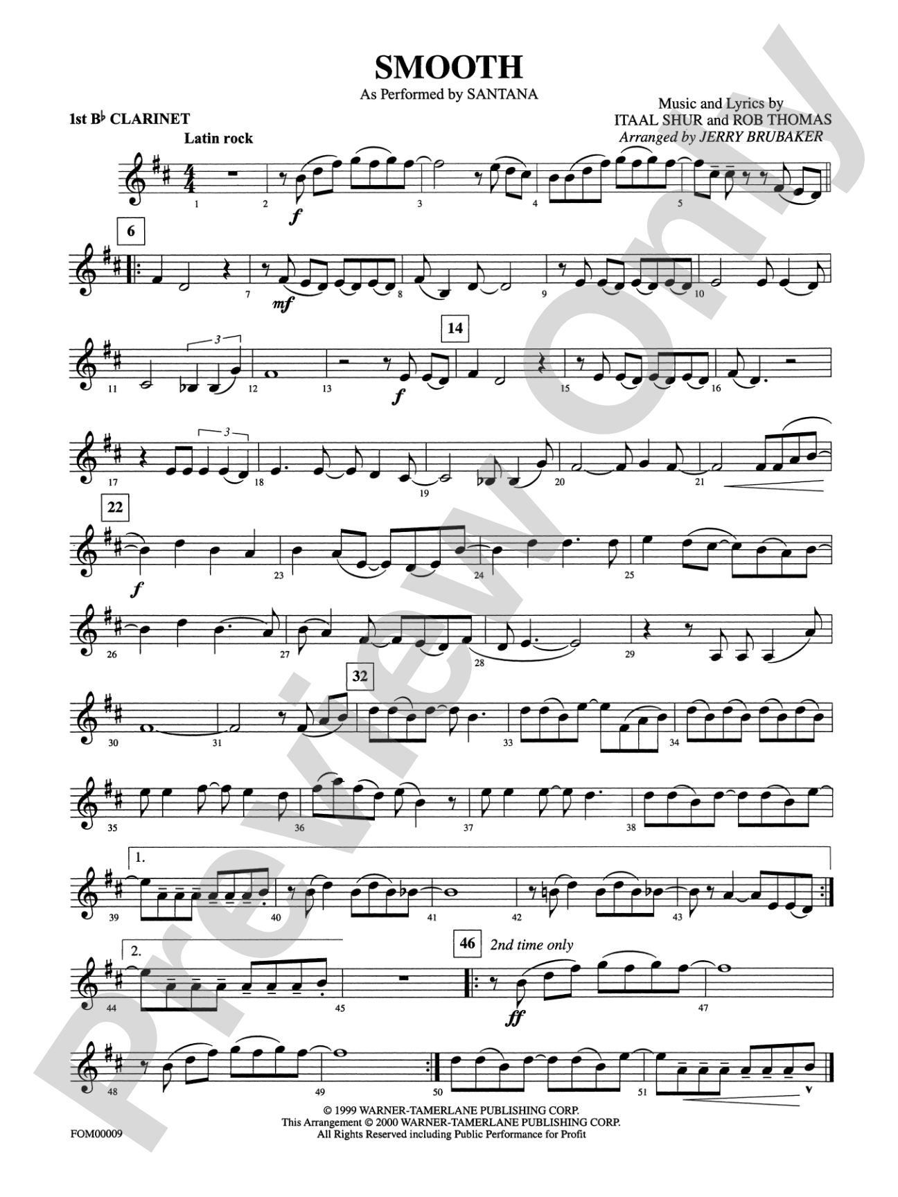 Smooth: 1st B-flat Clarinet