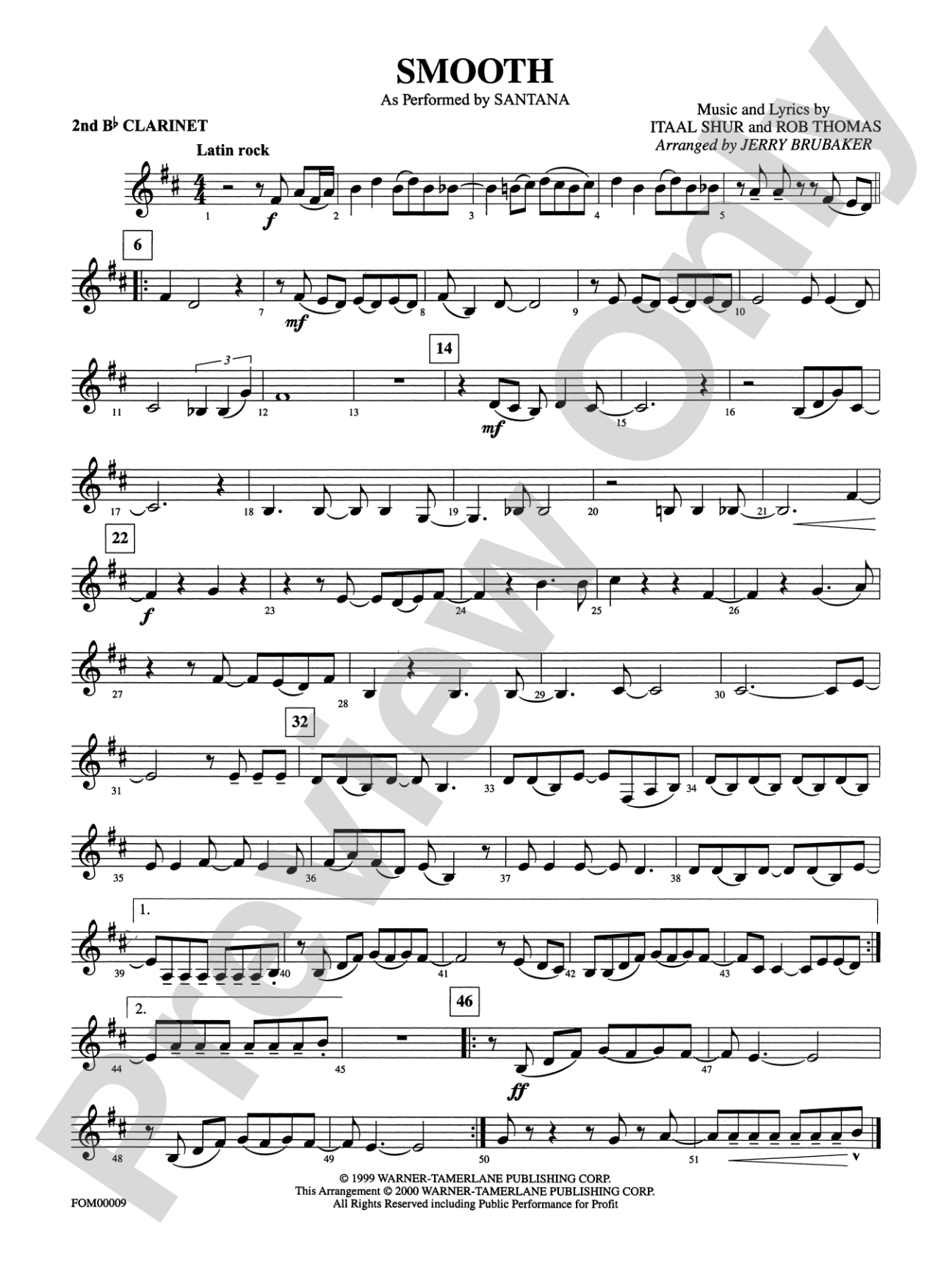 Smooth: 2nd B-flat Clarinet