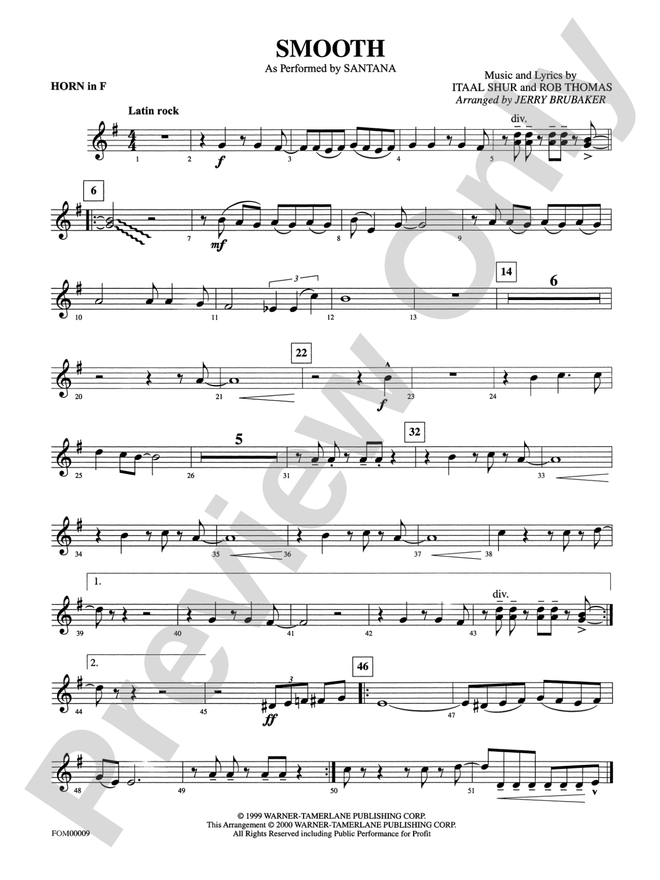 Smooth: 1st F Horn