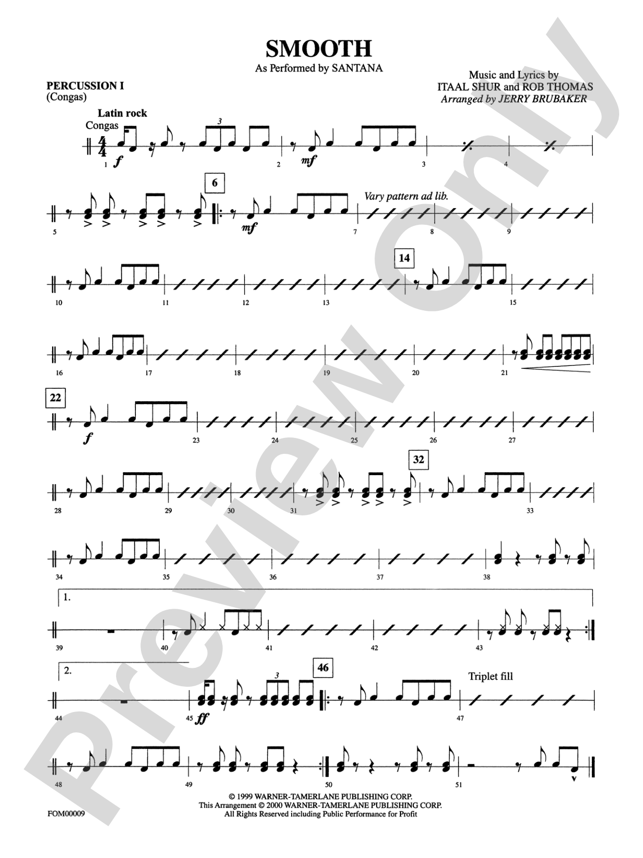 Smooth: 1st Percussion